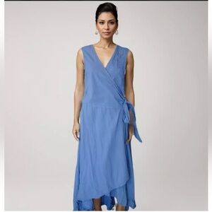 Soft surroundings cotton wrap dress NWT , sz small